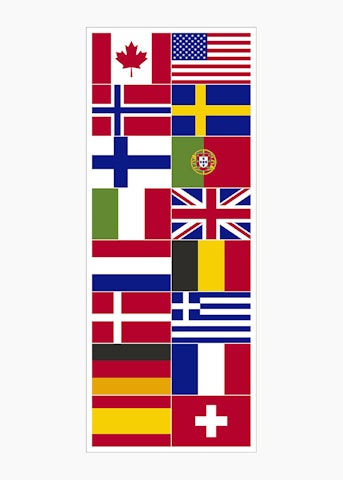 16 landen vlag
