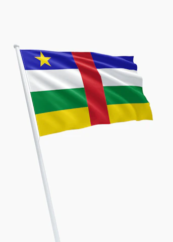 Vlag Centraal Afrikaanse Republiek 30x45cm Vlag Centraal Afrikaanse Republiek 30x45cm