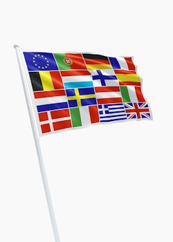 E.U. + 15 landen vlag