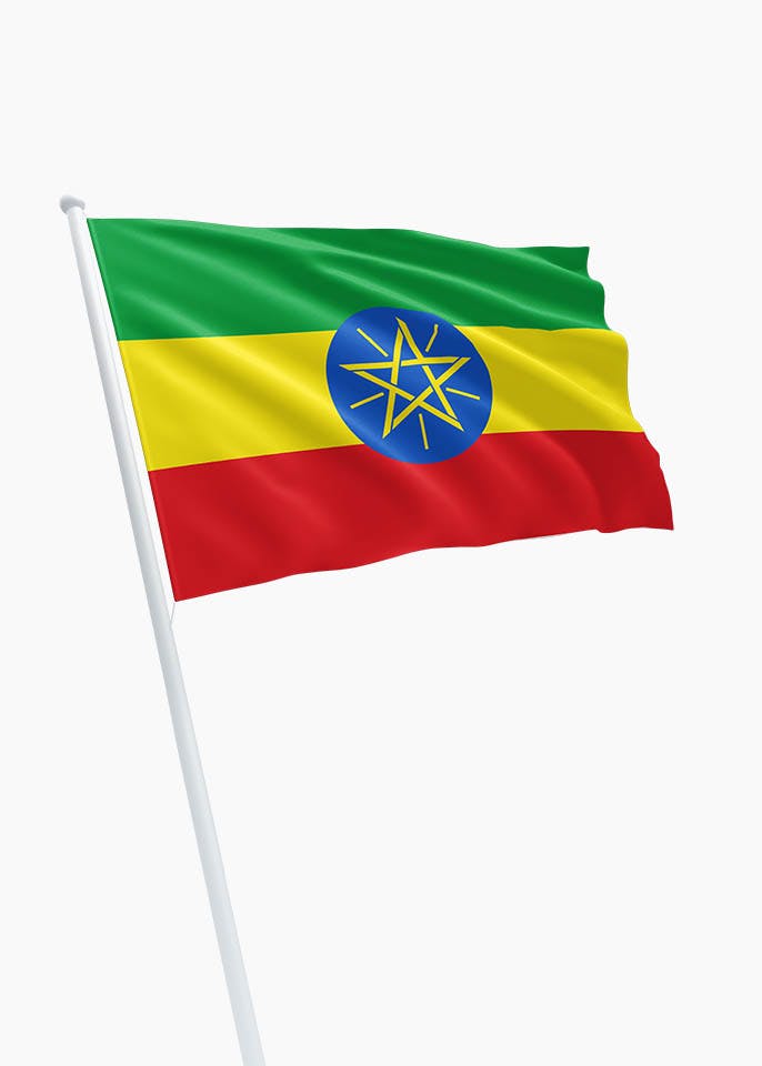 kip Arrangement Stevig Ethiopische vlag kopen? Dé specialist in vlaggen! - DVC