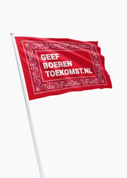 Vlag "Geefboerentoekomst.nl”