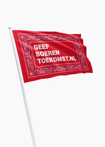 Vlag "Geefboerentoekomst.nl”