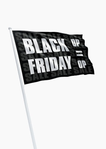 Black Friday vlag rechtformaat