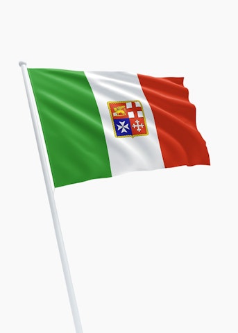 Italiaanse koopvaardij rechtformaat vlag