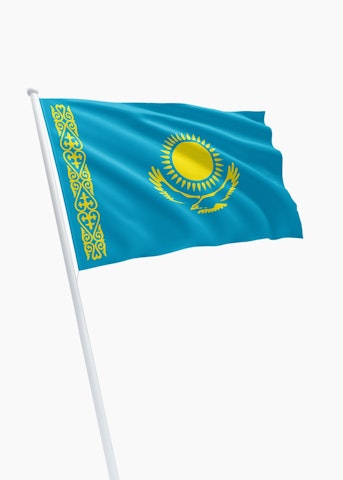 Kazachstan vlag