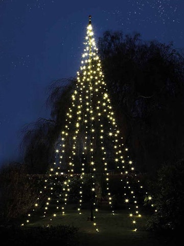 Vlaggenmast kerstverlichting LED Tree