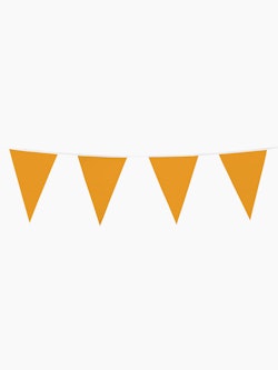 Oranje vlaggenlijn van vlaggendoek