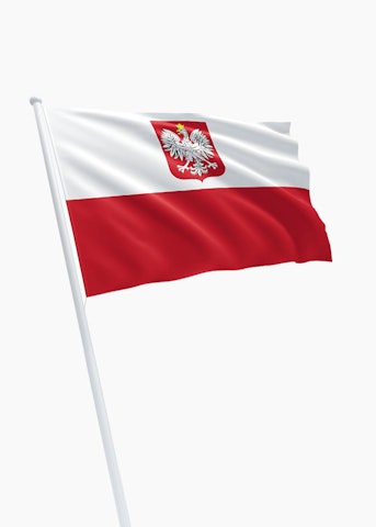 Poolse koopvaardij rechtformaat vlag