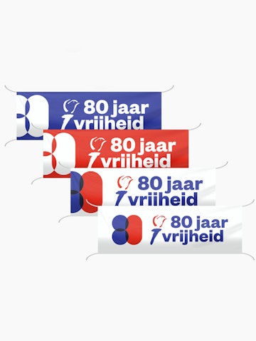 Spandoek 80 jaar vrijheid