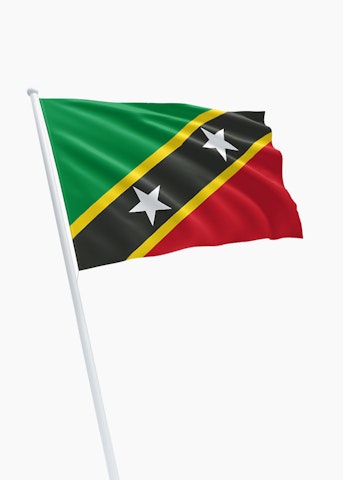Saint Kitts en Nevis vlag huren