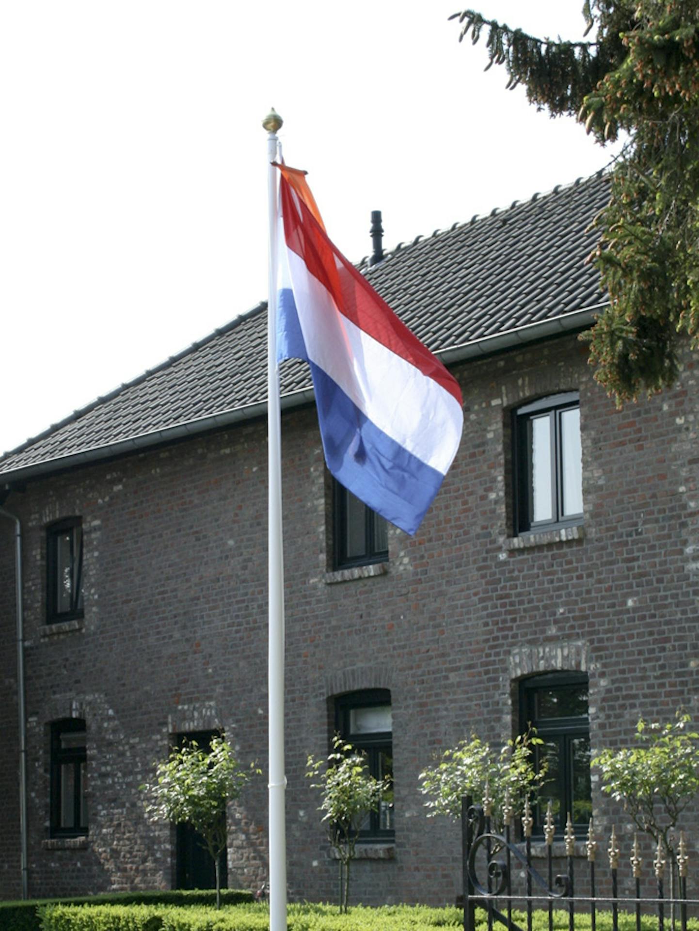 Voorzien Perforeren Herstellen Aluminium vlaggenmast met kikker en koord | DVC.nl