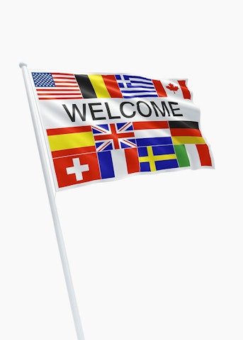 Welcome vlag