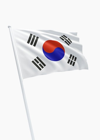 Zuid-Koreaanse vlag huren